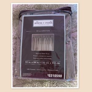 allen + roth Williamston Textured Sheer Panel in the Linen Color